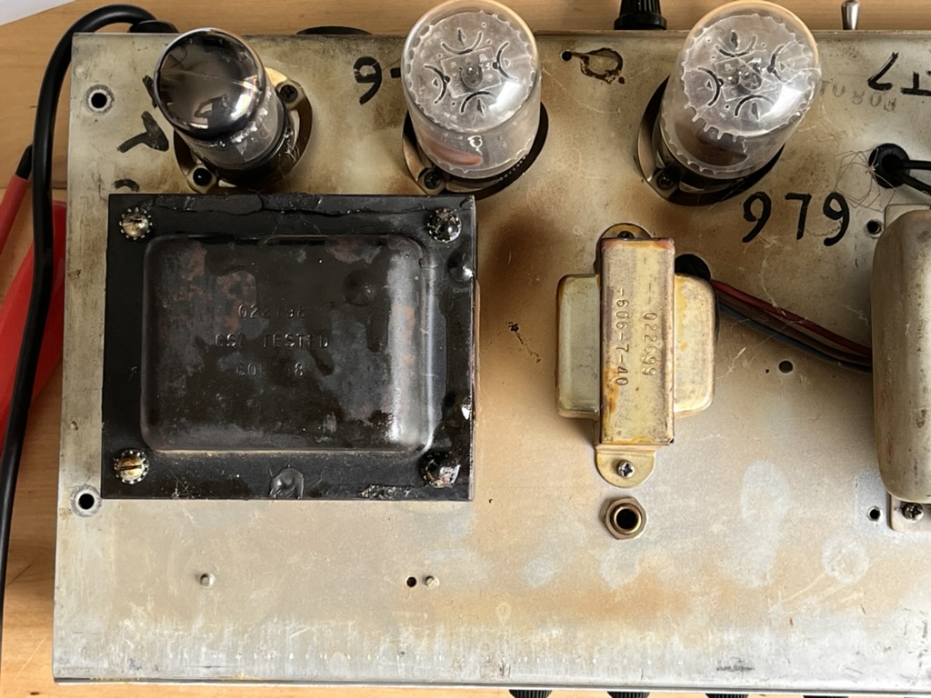 Original output transformer and driver transformer, the parts the reissue's spec still traces back to