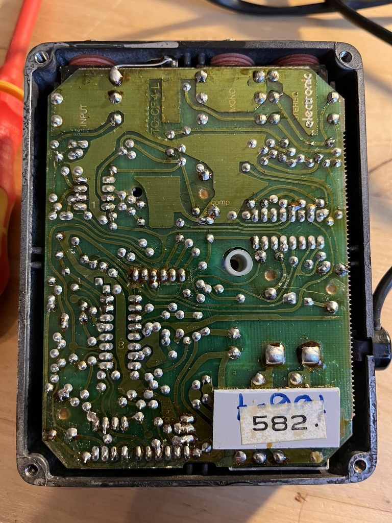Solder side of the TC Electronic SCF PCB